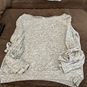 Grey express bell sleeve sz xs sweater